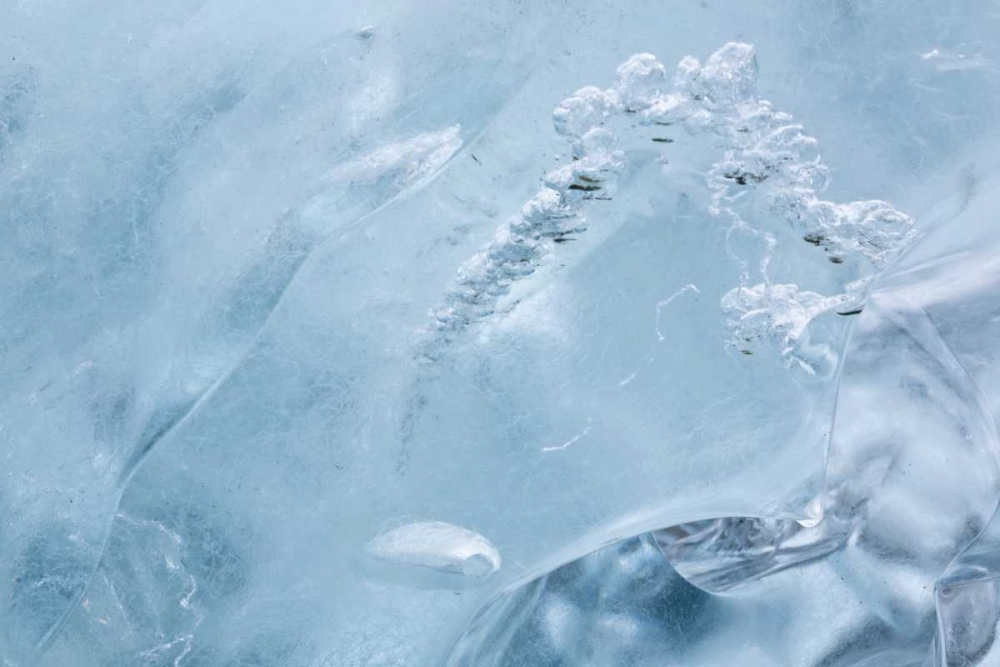 AK, Glacier Bay NP, McBride Glacier Ice detail